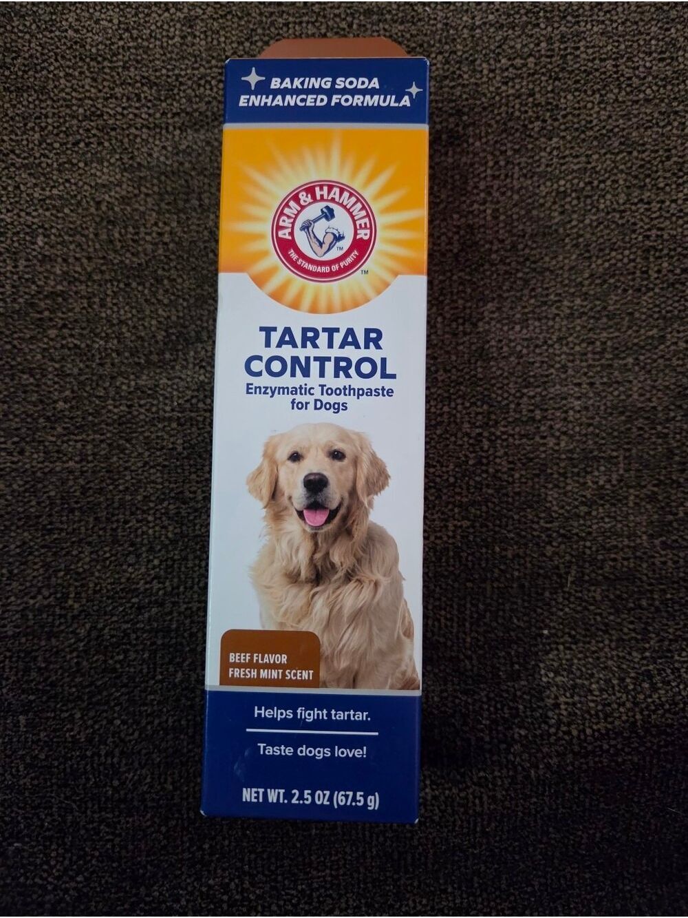 Arm & Hammer Tartar Control Enzymatic Dog Toothpaste Beef Flavor 2.5 oz